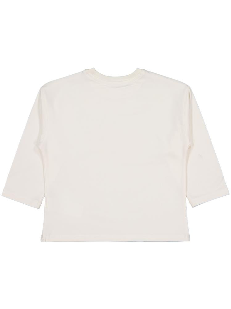 Civil Girls Good Baskılı 6-9 Yaş Sweatshirt - Ekru