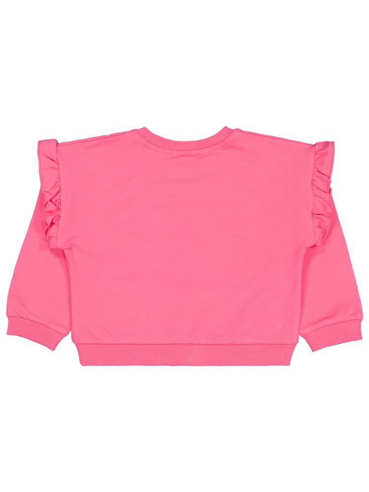 Civil Girls Renkli Papatya Baskılı 2-5 Yaş Sweatshirt - Pembe