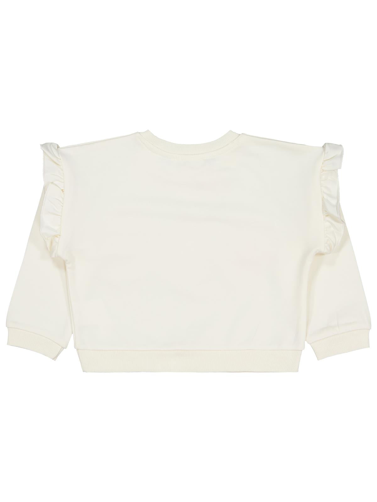 Civil Girls Renkli Papatya Baskılı 2-5 Yaş Sweatshirt - Ekru