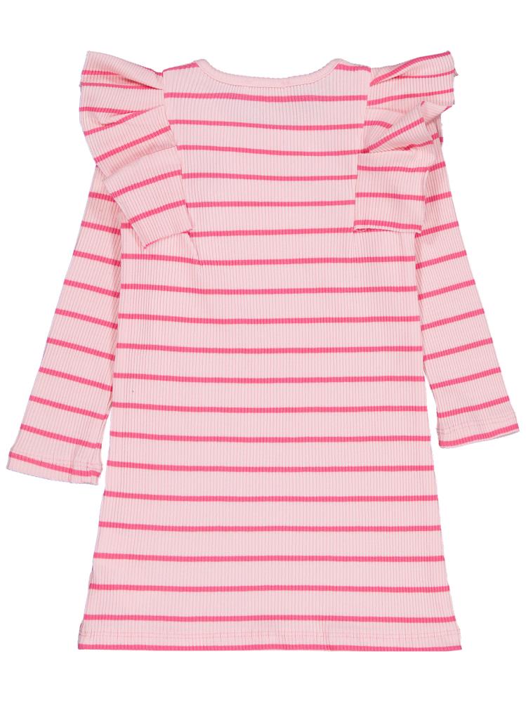 Civil Girls Çizgili 2-5 Yaş Elbise - Pembe