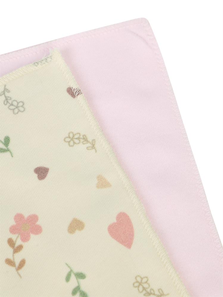 Civil Baby Baskılı (20*20) 10 Lu Ağız Bezi ve Mendili - Pembe