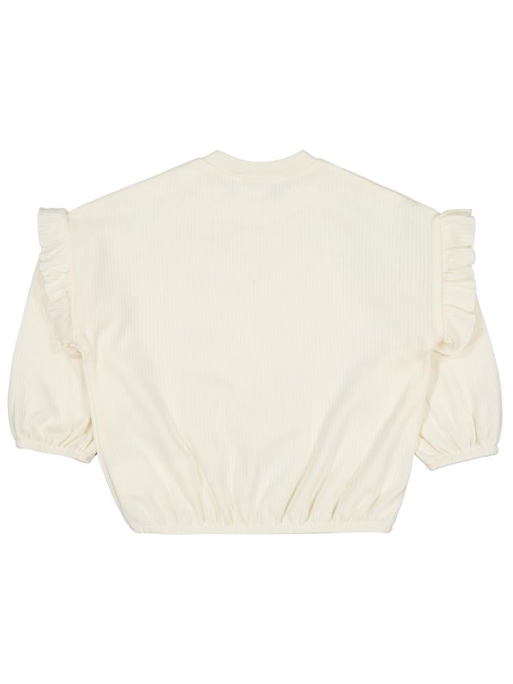 Civil Baby Balerin Ayakkabı 6-18 Ay Sweatshirt - Ekru