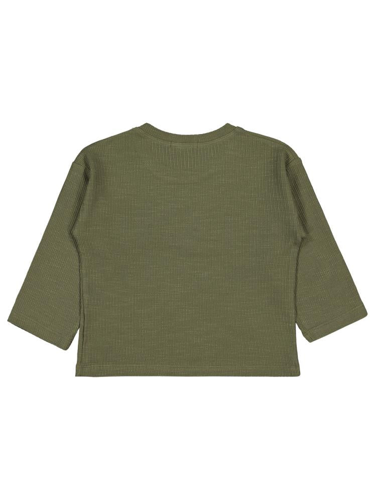 V04754 Civil Boys Jakarlı Basic 2-5 Yaş Sweatshirt - Gri