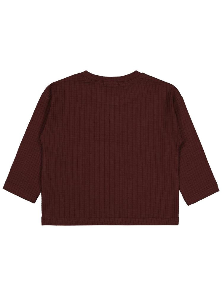 V13937 Civil Boys Jakar Petek 2-5 Yaş Sweatshirt - Bordo