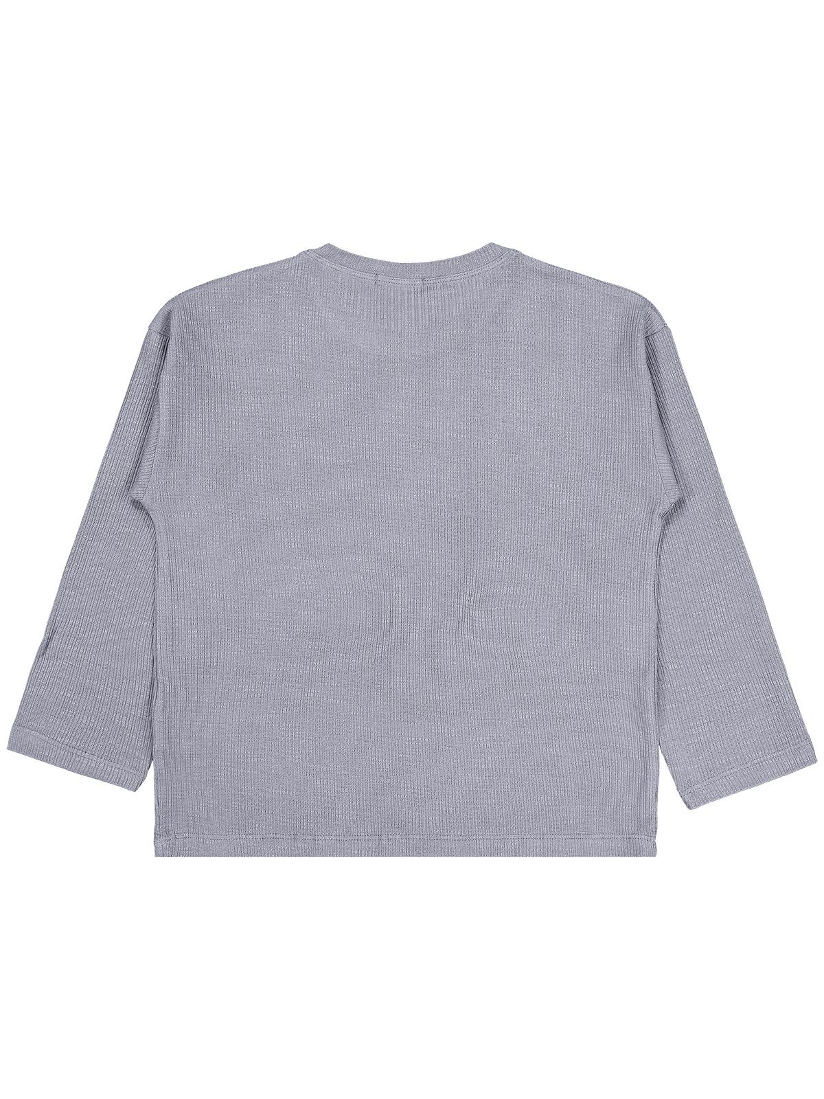 Civil Erkek Çocuk Jakarlı Basic Sweatshirt | Jakarlı İnterlok | Okul Kreş ve Günlük Kullanım - Gri