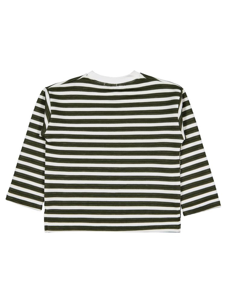 Civil Boys Urban Baskılı Çizgili 6-9 Yaş Sweatshirt - Yeşil