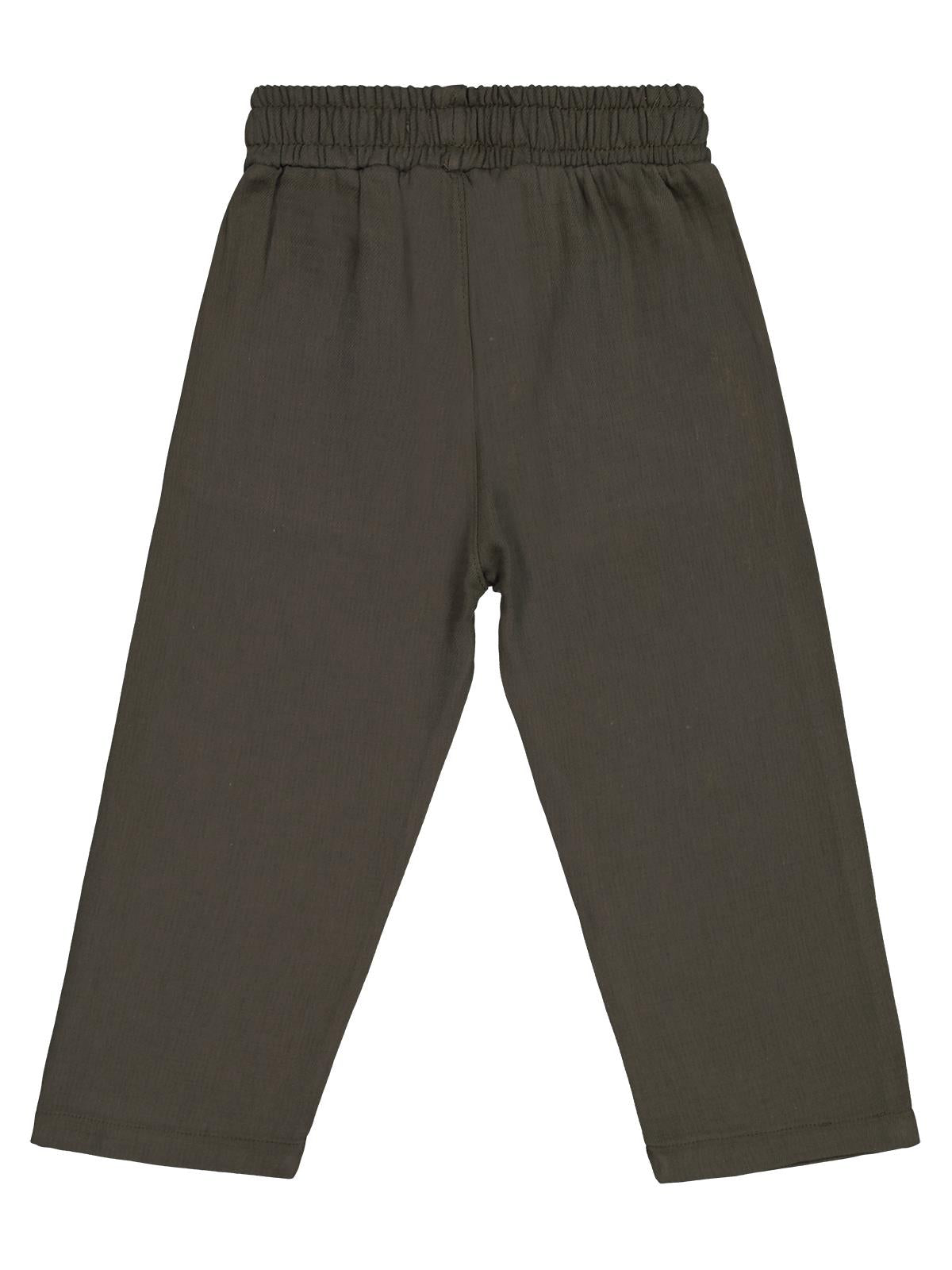 Civil Boys Beli Lastikli Süs Bağcıklı 2-5 Yaş Eşofman Altı - Haki