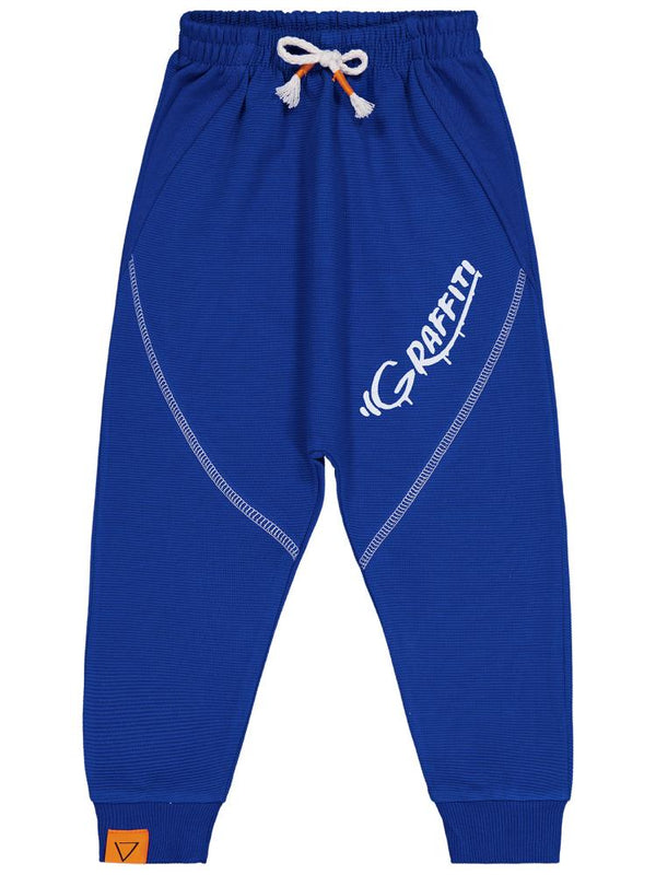 Civil Boys Graffiti Baskılı 2-5 Yaş Eşofman Altı - Mavi