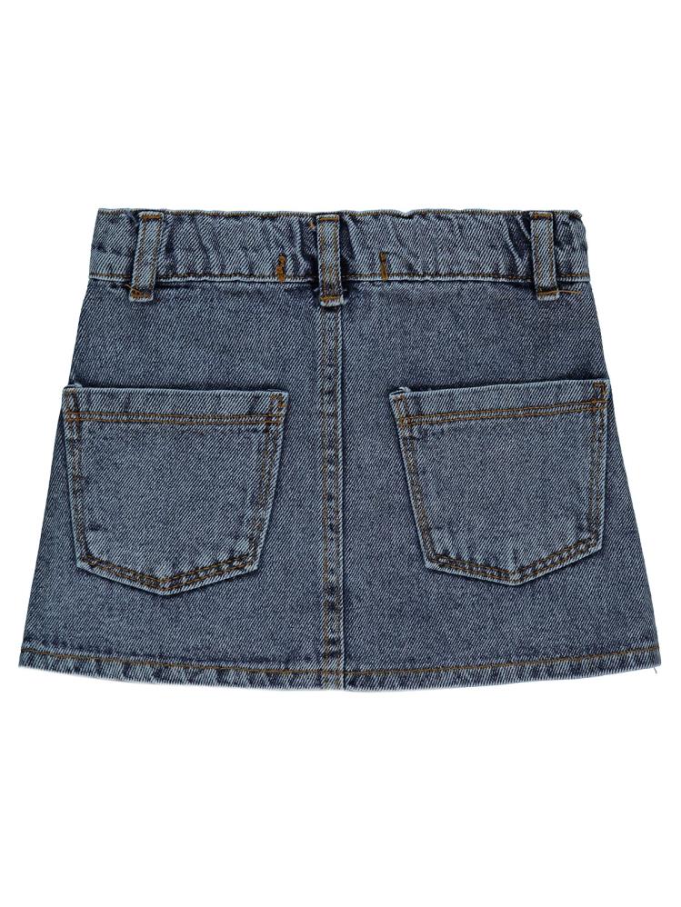 Civil Girls Cep Kapaklı 2-5 Yaş Etek - Mavi