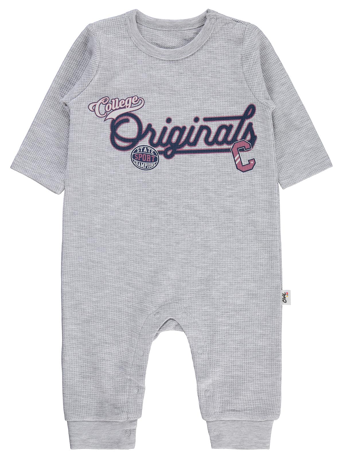 Civil Baby Orıgınals Baskılı 6-18 Ay Tulum - Gri