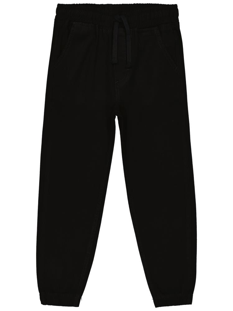 Civil Boys Beli Paçası Lastikli 10-13 Yaş Pantolon - Siyah