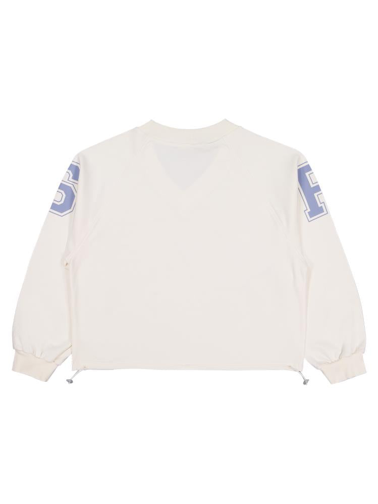 Civil Girls Paris Baskılı 10-13 Yaş Sweatshirt - Ekru