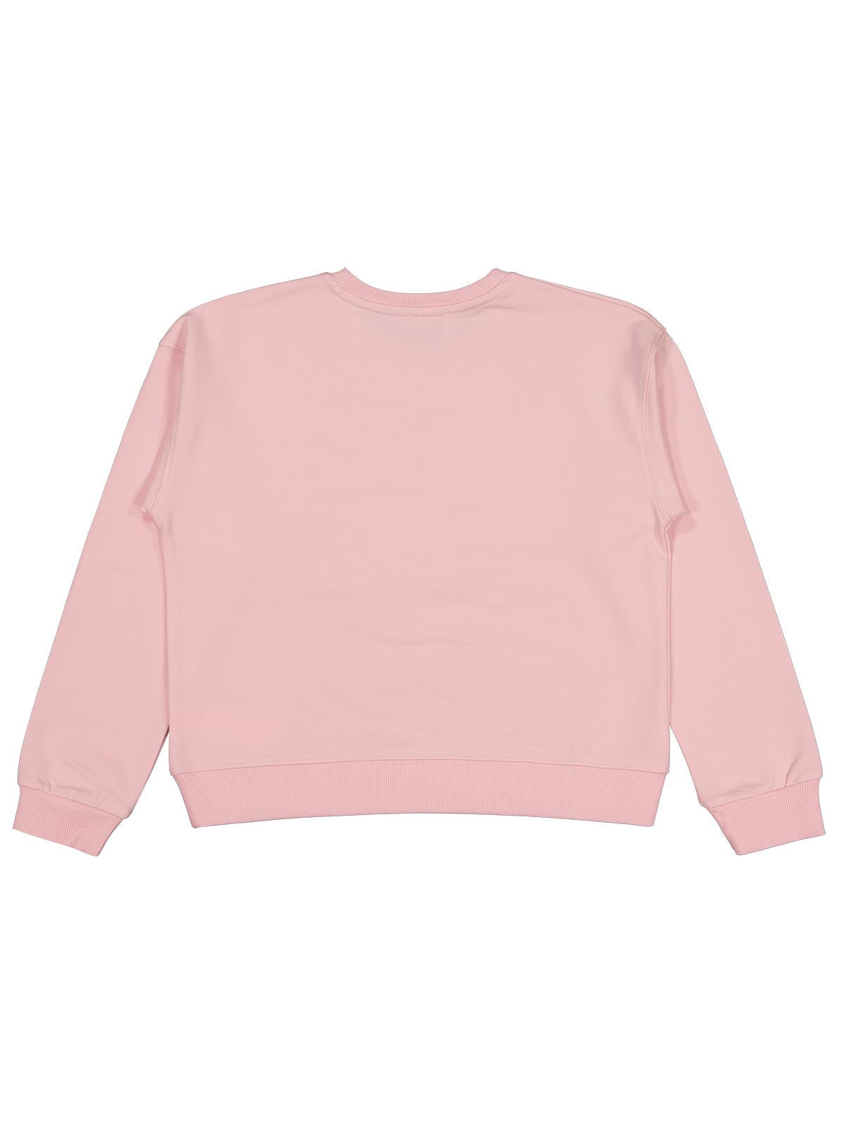Civil Kız Çocuk More Good Vibes Baskılı Sweatshirt | 2 İp Uzun Kol | Okul Kreş ve Günlük Kullanım - Pudra