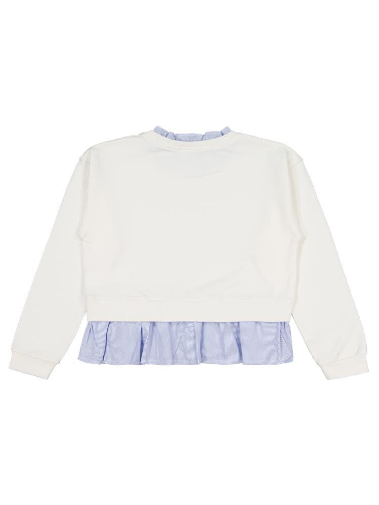 Civil Girls Fabulous Baskılı 10-13 Yaş Sweatshirt - Ekru