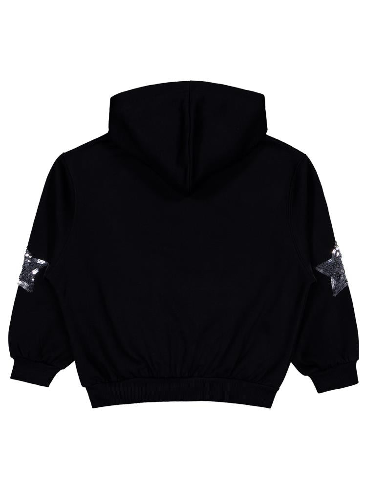 Civil Girls Coming Baskılı 10-13 Yaş Sweatshirt - Siyah