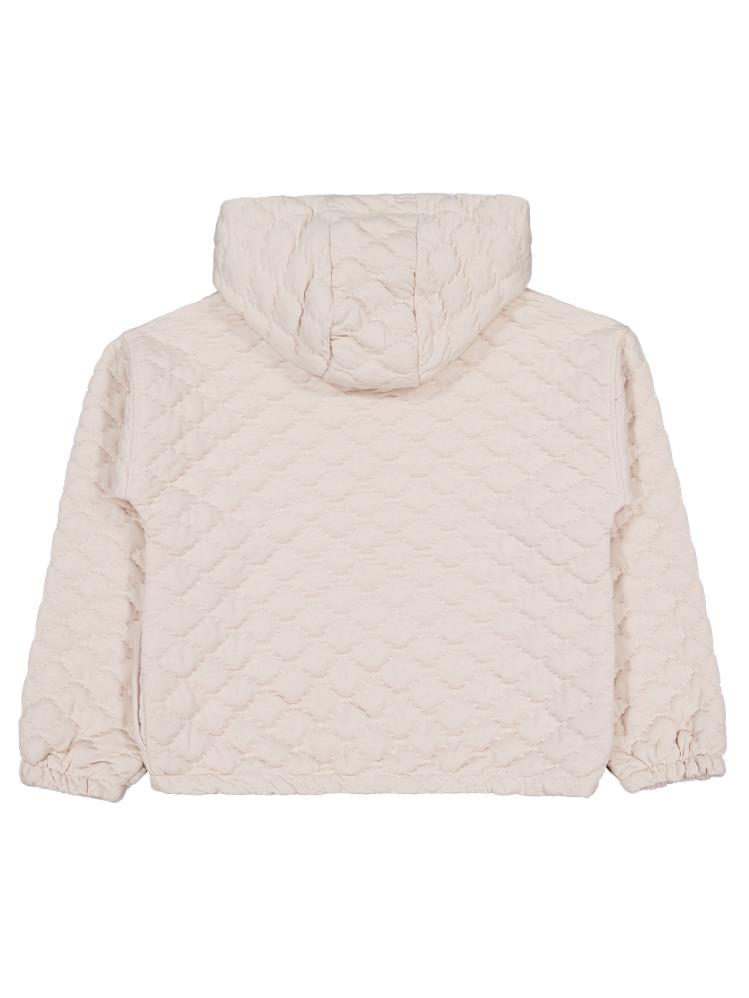 Civil Girls Baklava Desen 10-13 Yaş Hırka - Bej