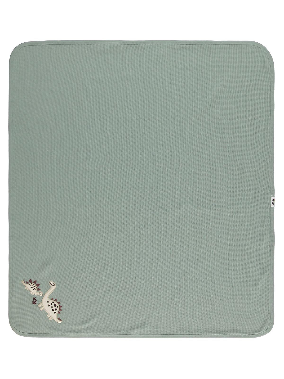 Civil Baby Dinozor Nakışlı Battaniye - Yeşil