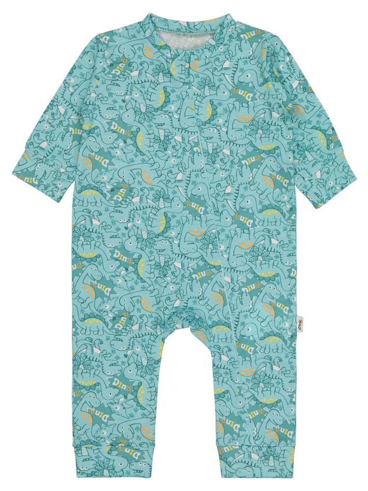Civil Baby Dinazor Baskılı 3-18 Ay Tulum - Yeşil