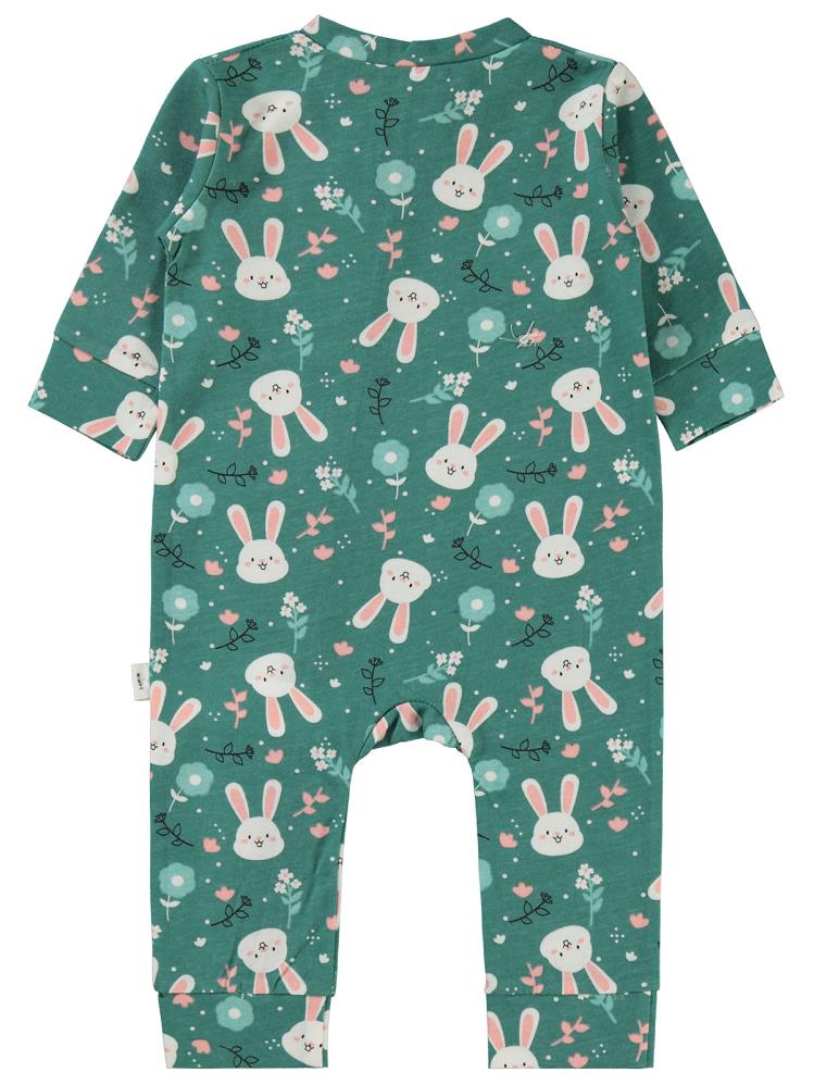 Civil Baby Tavşan Baskılı 3-18 Ay Tulum - Yeşil