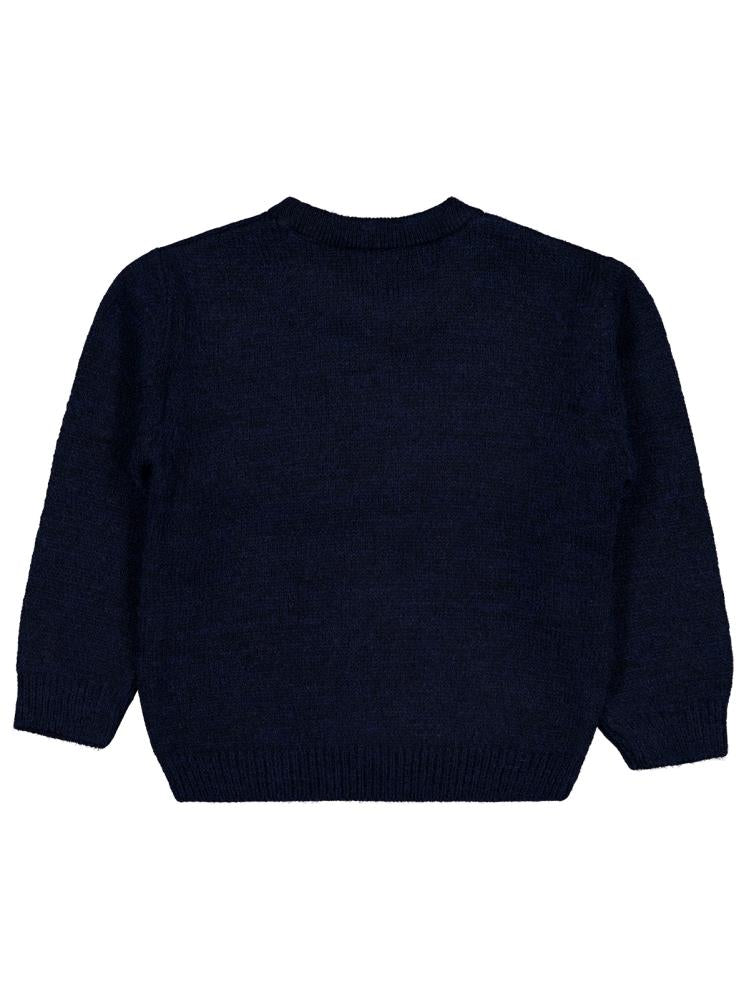 Civil Boys Ayıcık Nakışlı 2-5 Yaş Kazak - Lacivert