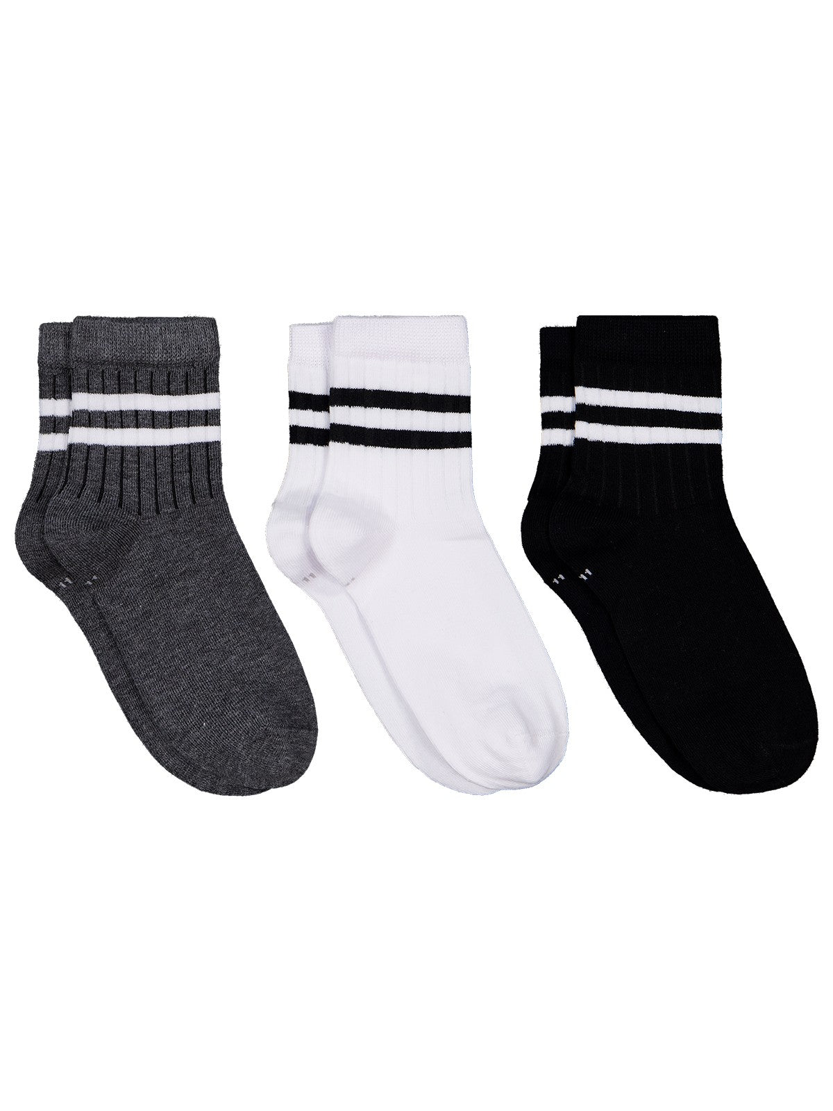Civil Boys Basic Çizgi 3'lü 3-11 Yaş Erkek Soket Çorap