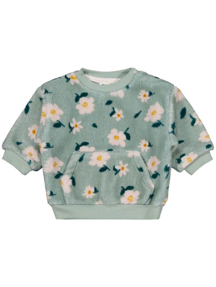 Civil Baby Çiçek Baskılı ve Nakışlı 6-18 Ay Takım - Yeşil