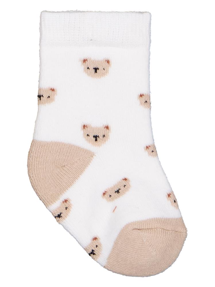 Civil Baby Mini Bear Havlu 6-18 Ay 2'li Bebek Erkek Çorap Set