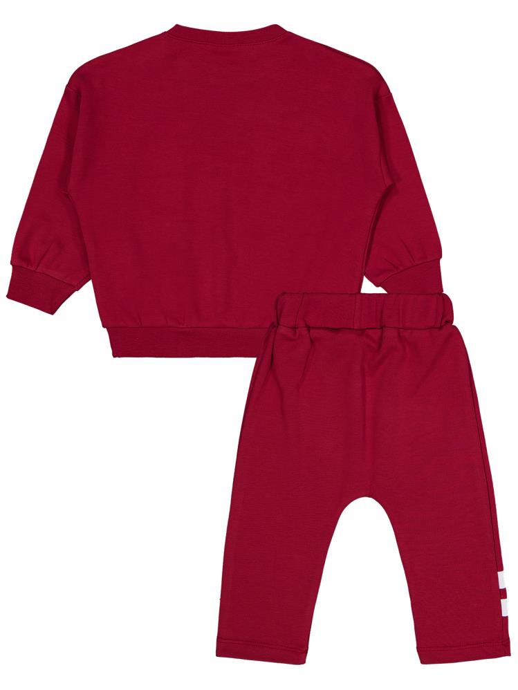 Civil Baby Super Good Baskılı 6-18 Ay Takım - Bordo