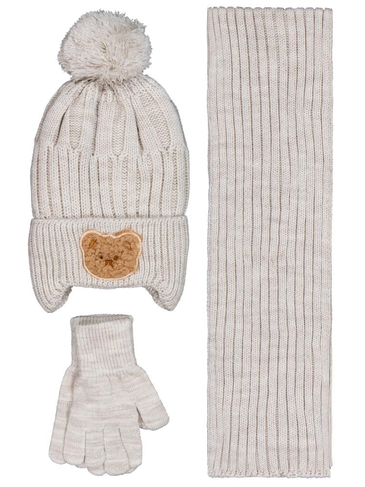 Civil Baby 6-18 Ay Atkı Bere Eldiven Set - Gri