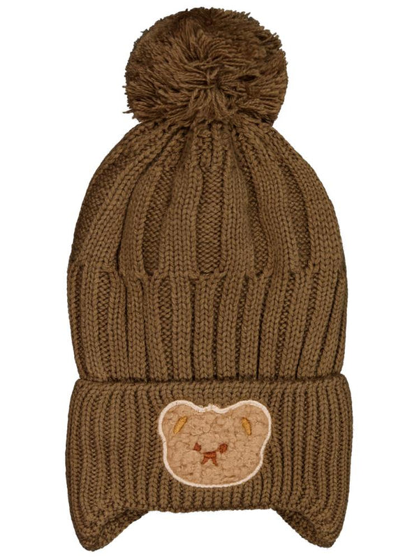 Civil Baby 6-18 Ay Atkı Bere Eldiven Set - Kahverengi