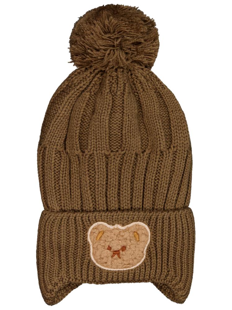 Civil Baby 6-18 Ay Atkı Bere Eldiven Set - Kahverengi