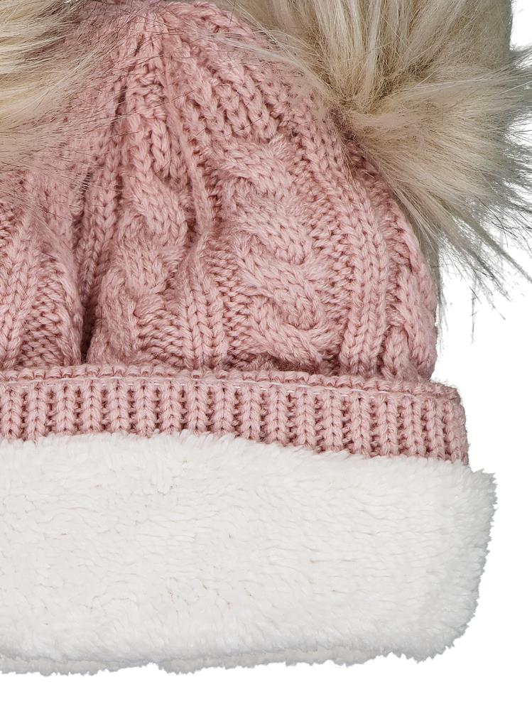 Civil Girls 6-9 Yaş Atkı Bere Eldiven Set - Pembe