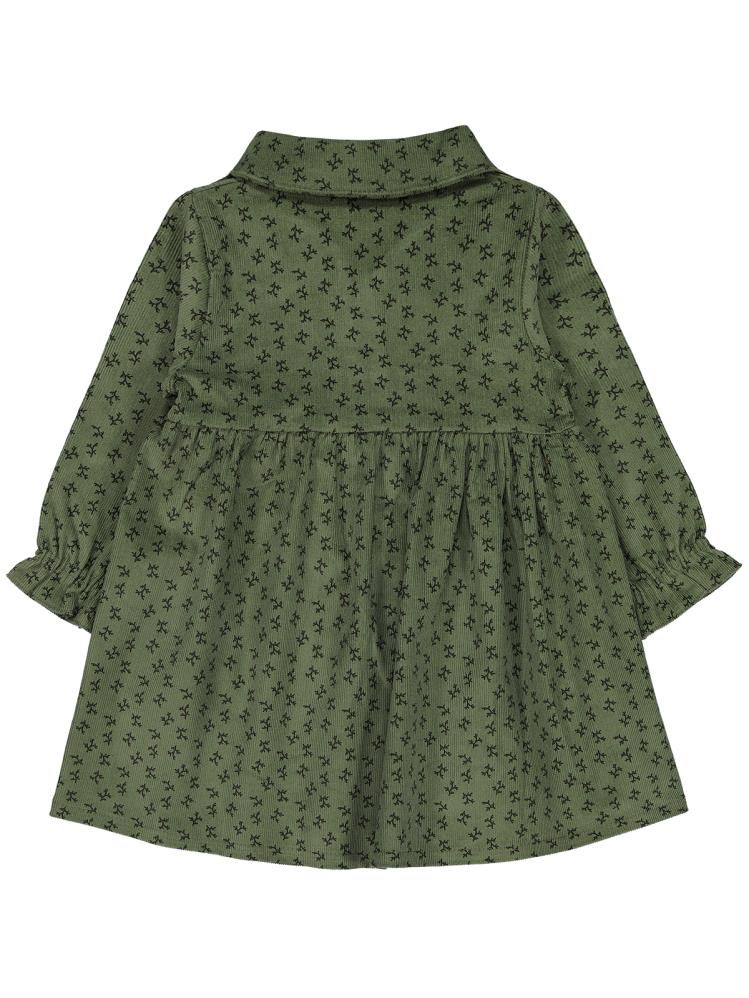 Civil Baby Dal Baskılı 6-18 Ay Elbise - Haki