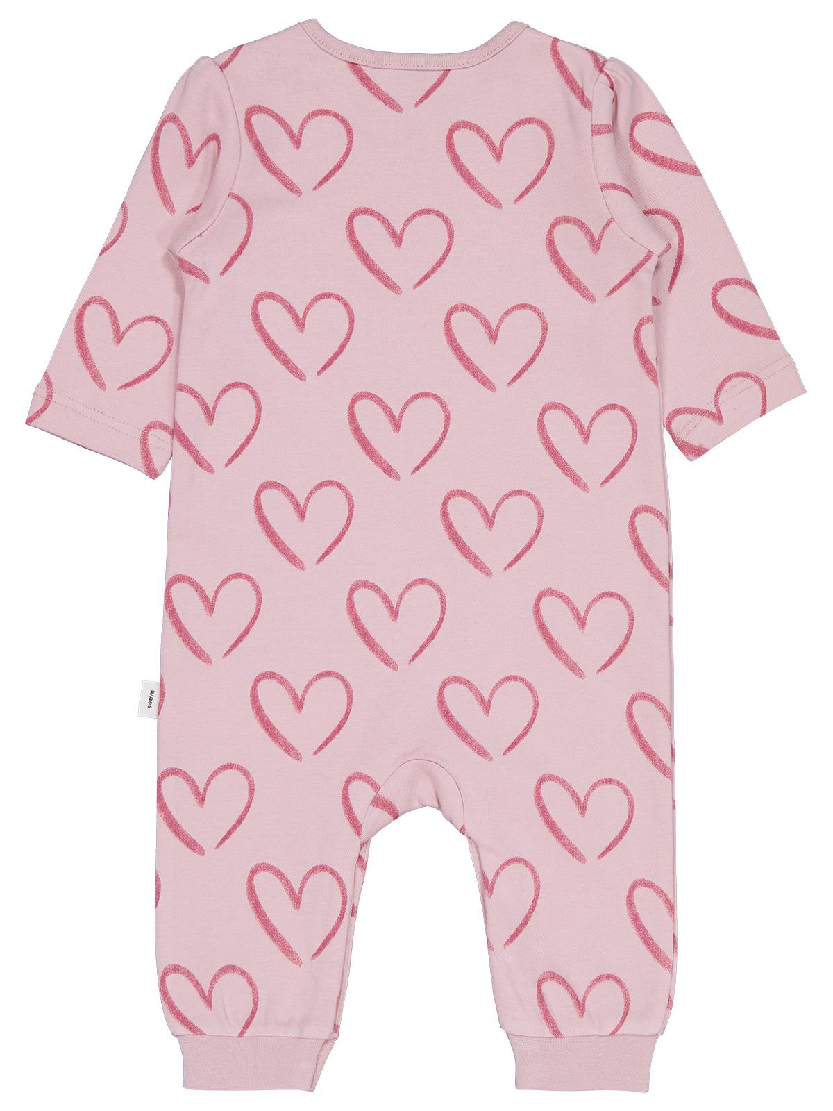 Civil Baby Tramlı Kalp Empirme 6-18 Ay Tulum - Pembe