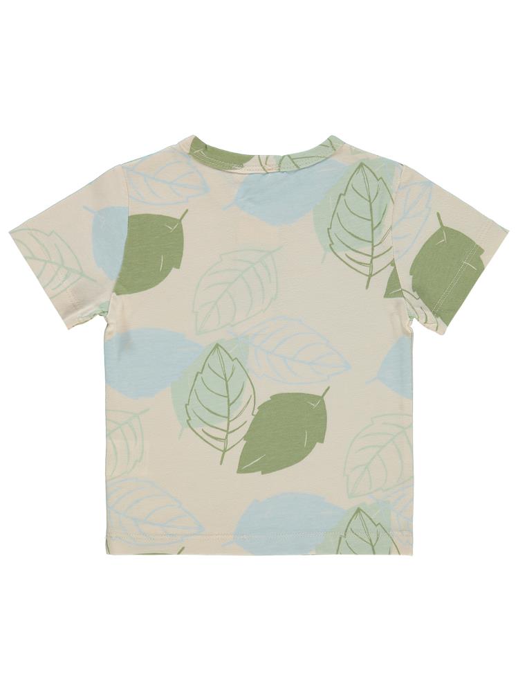 Tuffy Yakası Düğmeli 9-24 Ay Tişört - Bej