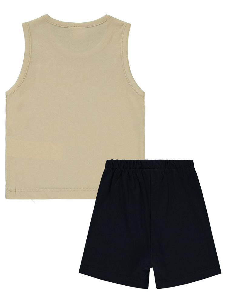 Civil Baby Surfers Baskılı 6-18 Ay Takım - Bej