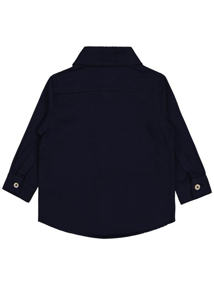 Civil Baby Dinozor Nakışlı 6-18 Ay Gömlek - Lacivert