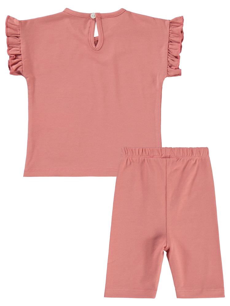 Civil Baby Zürafa Nakışlı 6-18 Ay Takım - Turuncu