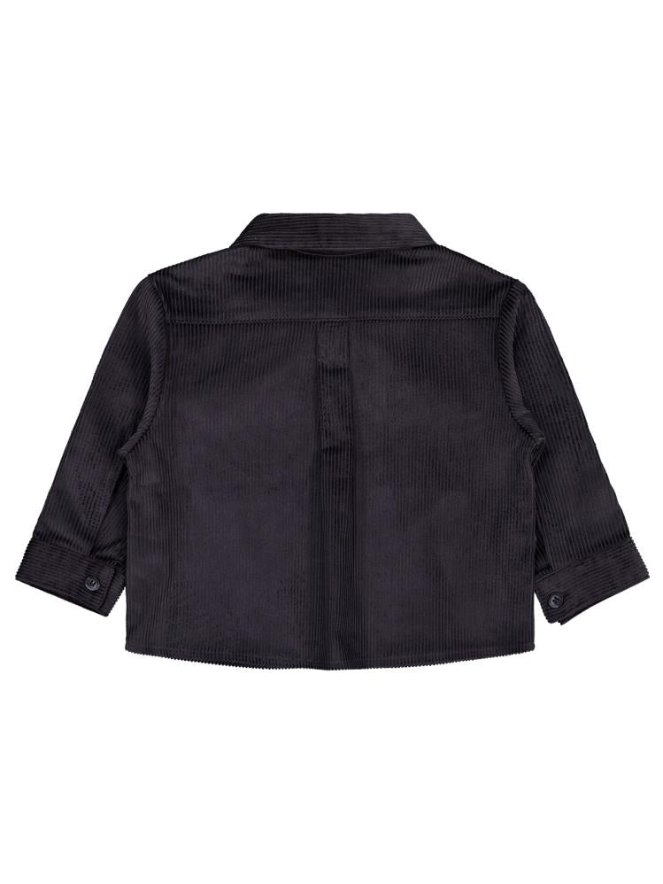 Civil Boys Çift Cepli Kadife 2-5 Yaş Gömlek - Gri