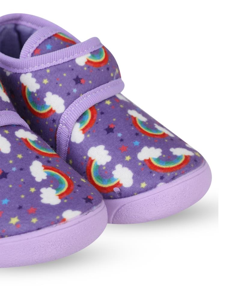 Civil Girls Unicorn Baskılı 27-32 Numara Panduf - Lila