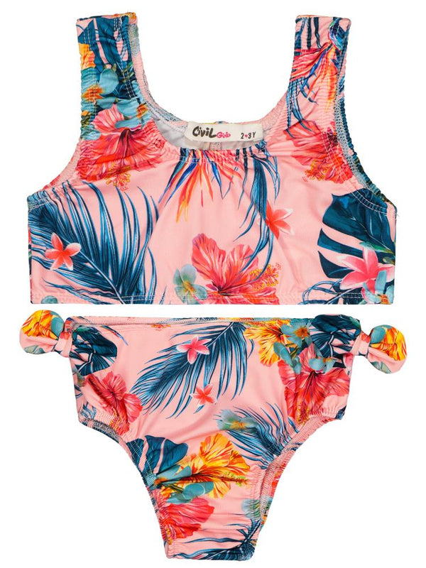 Civil Girls Kız Çocuk Mayo Set 2-12 Yaş  - Pembe