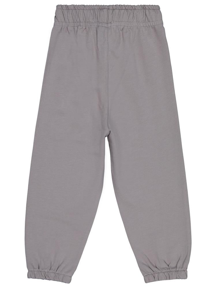 Civil Boys CVL Nakışlı Süs Bağcıklı 2-5 Yaş Eşofman Altı - Gri