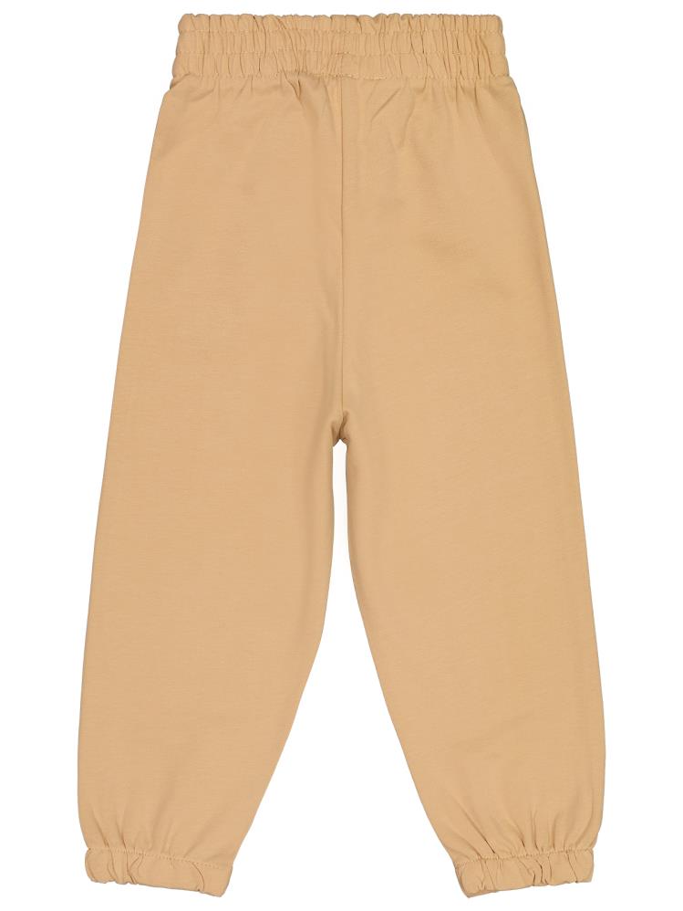 Civil Boys CVL Nakışlı Süs Bağcıklı 2-5 Yaş Eşofman Altı - Bej