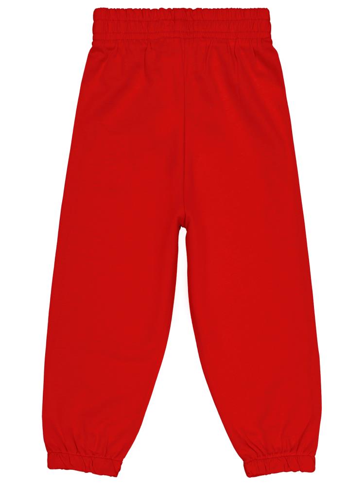 Civil Boys CVL Nakışlı Süs Bağcıklı 2-5 Yaş Eşofman Altı - Kırmızı