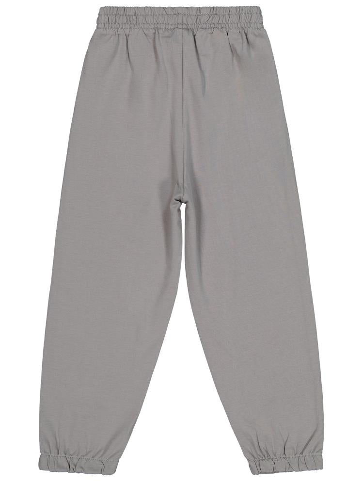 Civil Boys CVL Nakışlı Süs Bağcıklı 6-9 Yaş Eşofman Altı - Gri