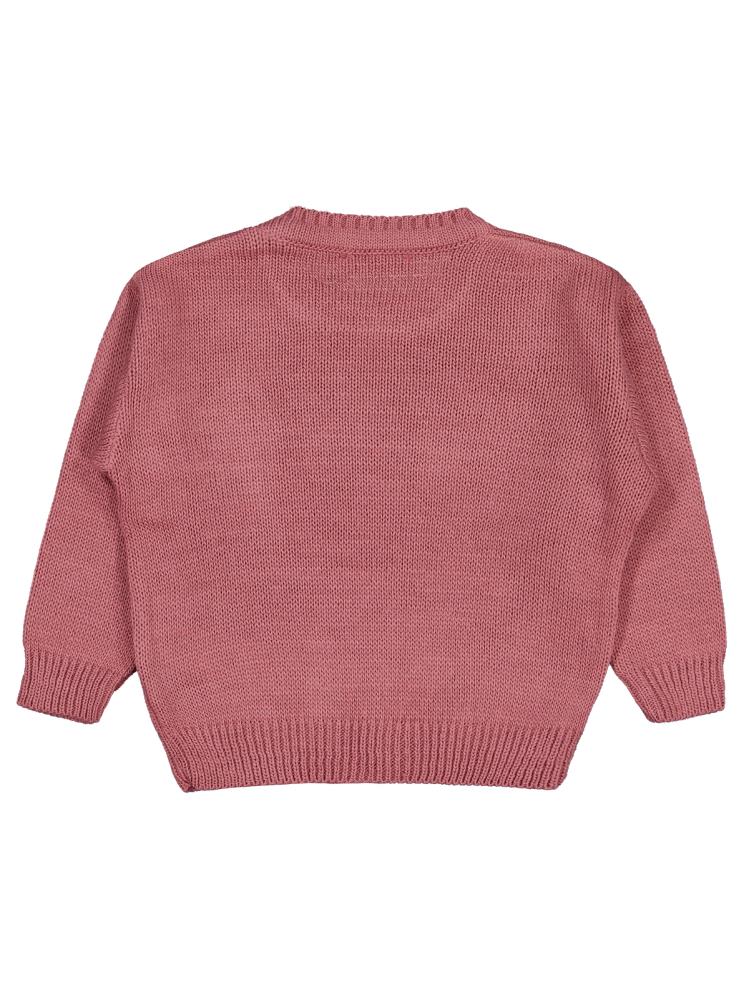 Civil Girls Düz 2-5 Yaş Kazak - Pembe