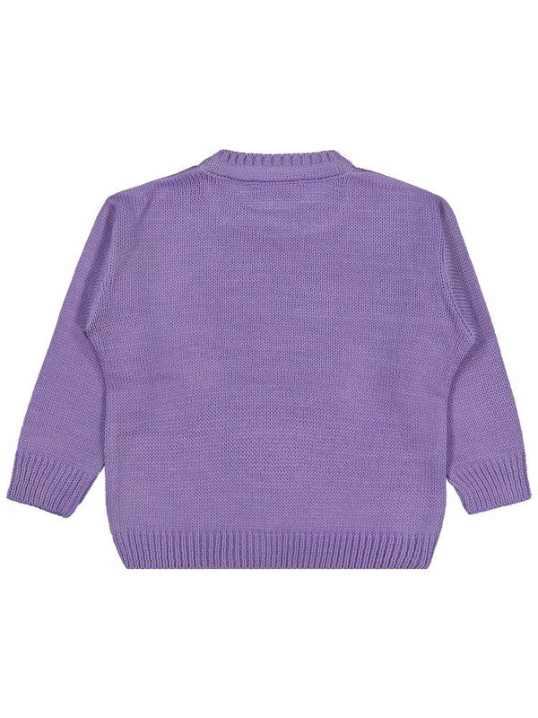 Civil Girls Düz 2-5 Yaş Kazak - Lila