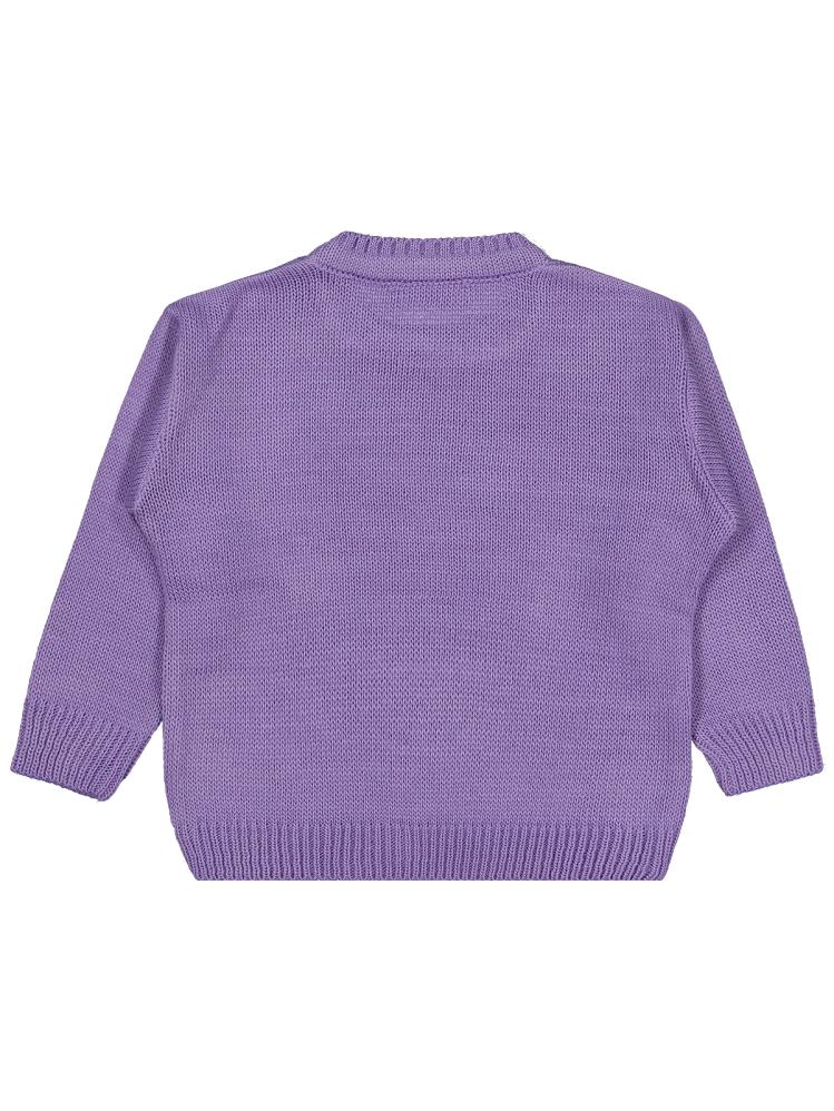 Civil Girls Düz 2-5 Yaş Kazak - Lila