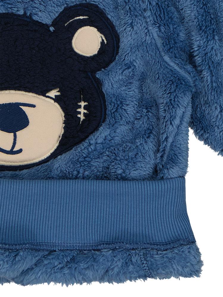 Civil Boys Ayı Nakışlı 2-5 Yaş Sweatshirt - Mavi