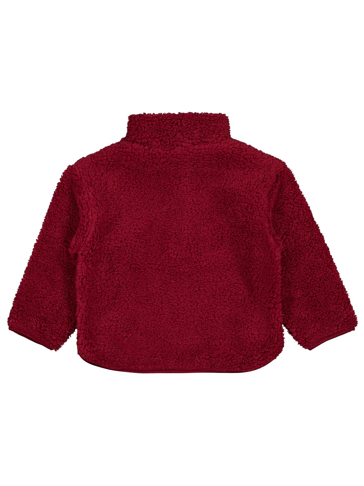 Civil Boys Erkek Çocuk Biyeli Yarım Fermuarlı Sweatshirt | Velsoft | Okul Kreş ve Günlük Kullanım - Bordo